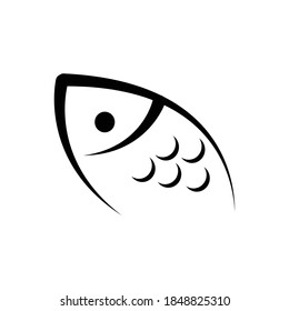 minimal Fish logo concept. animal icons, fish icons and line icons, for logos, icons, symbols and emblems