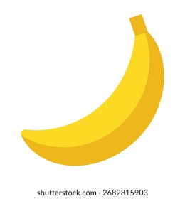 Minimal Flat Banana Vector Illustration