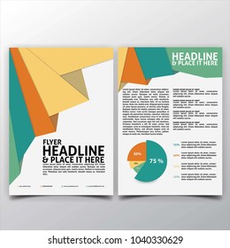 minimal flat business flyer for business purpose