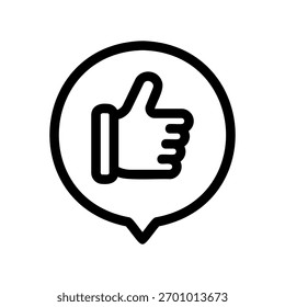 Ein minimales flaches Design-Symbol mit einem modernen Look Chat, wie