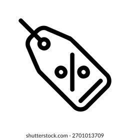 Un icono de diseño plano mínimo con una etiqueta de aspecto moderno, descuento, porcentaje
