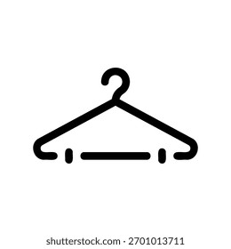 A minimal flat design icon with a modern look clothes rack