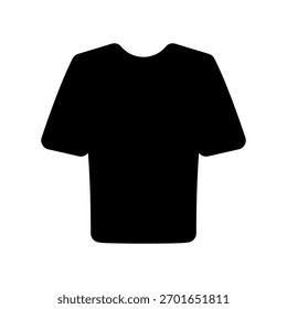 A minimal flat design icon with a modern look shirt