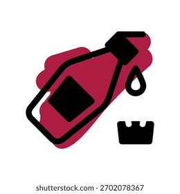 A minimal flat design icon with a modern look tomato sauce