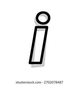 Ein minimales flaches Design-Symbol mit modernem Look Interviewsymbol