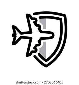 Ein minimales flaches Design-Symbol mit moderner Optik, Schild