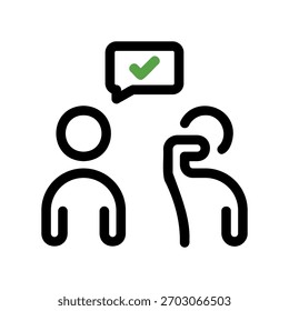 Um ícone de design plano mínimo com uma aparência moderna cobrir seu espirro com a mão