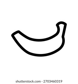 Un icono de diseño plano mínimo con un aspecto moderno banana