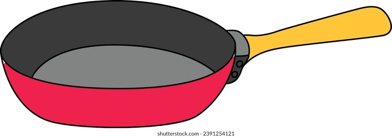 Minimal Flat design of a pan.