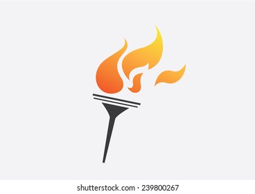 minimal flat torch vector