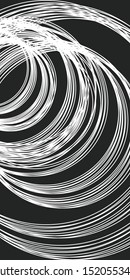 Minimal Flat Transparent Circle Rings Vector Illustration White Black Background Wallpaper Image. Repetitive rings circles Graphic Design