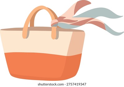 Bolso playa Vector plano