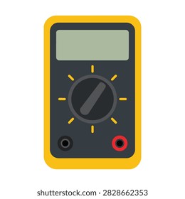 Minimal Flat Vector Digital Multimeter Electrical Testing Device Illustration