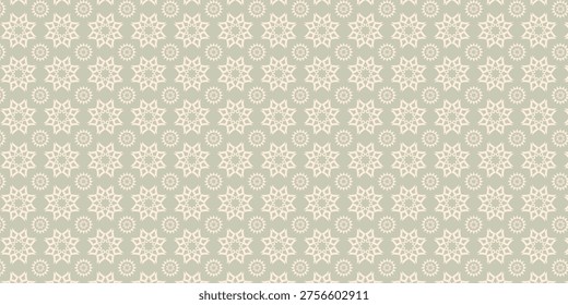 Minimal Floral Seamless Pattern Soft Decorative Background