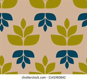minimal flower decorative pattern background design
