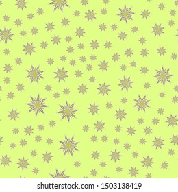 Minimal flower seamless pattern vector illustration. Elegant template for fashion prints. Simple flower bloom seamless background. Botanical motifs vector illustration with abstract daisy.
