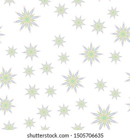 Minimal flower seamless pattern vector illustration. Elegant template for fashion prints. Trendy simple flower seamless background. Botanical motifs vector illustration with abstract daisy.