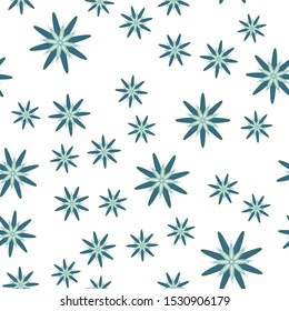Minimal flower seamless pattern vector illustration. Elegant template for fashion prints. Simple flower blossom seamless background. Ornament illustration with abstract chamomile.