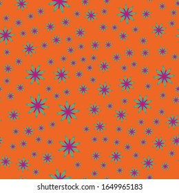 Minimal flower seamless pattern vector illustration. Floral design for textile print.  