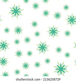 Minimal flower seamless pattern vector illustration. Floral design for fabric interior decor. Summer simple flower seamless background. Vector organic illustration with abstract chamomile.