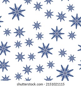 Minimal flower seamless pattern vector illustration. Elegant template for fashion prints. Trendy simple flower seamless background. Cute flat botanical illustration with abstract daisy.