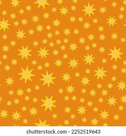 Minimal flower seamless pattern vector illustration. Floral design for textile print. Summer simple flower seamless background. Botanical motifs vector illustration with abstract chamomile.
