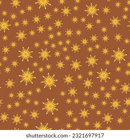 Minimal flower seamless pattern vector illustration. Elegant template for fashion prints. Geometric simple flower seamless background. Botanical motifs vector illustration with abstract daisy.
