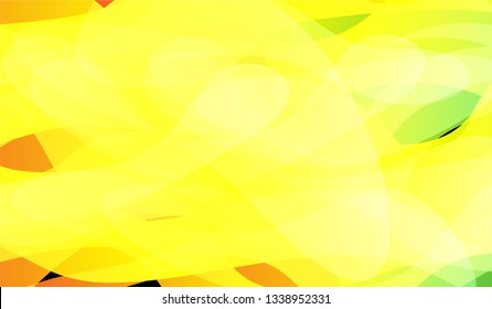 Minimal Flowing Background. Colorful Neon Dynamic Design for Print, Brochure, Poster. Gradient Shapes on Black Background.