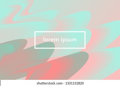 Minimal fluid 3d abstract background. Futuristic gradient shapes design. Creative illustration ideal for covers, web and social media. Vector eps10.