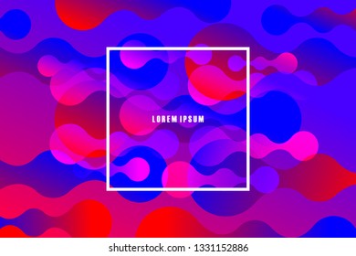 Minimal fluid abstract background. Futuristic gradient shapes design. Creative illustration ideal for covers, web and social media. Vector eps10.