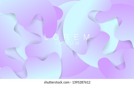 Minimal fluid abstract background. Futuristic gradient shapes design. Creative illustration ideal for covers, web and social media. Vector eps10.