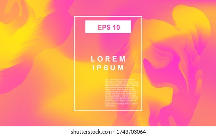 Minimal fluid abstract background. Futuristic gradient shapes design. Creative illustration ideal for covers, web and social media. Vector eps10.