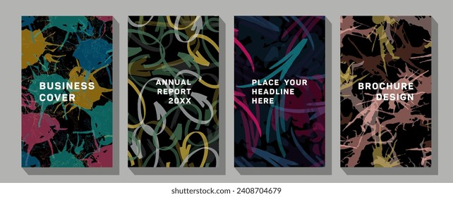 Minimal fluid banner design with copy space for text. Isolated dynamical art form for social media stories. Artistic collage. Abstract art