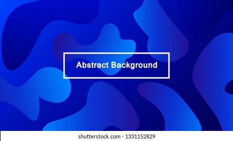 Minimal fluid blue abstract background. Futuristic gradient shapes design. Creative illustration ideal for covers, web and social media. Vector eps10.
