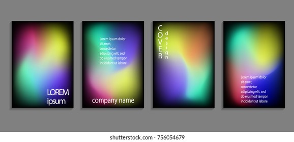 Tapas de color de líquido mínimo. Fondo de degradado geométrico futuro. Plantillas vectoriales para carteles, pancartas, volantes, presentaciones e informes