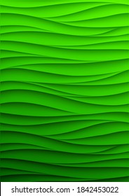 Minimal fluid covers design wall panel. Halftone colorful realistic 3d relief wave design. Future liquid modern interior gypsum stucco relievo patterns. Eps10 vector background set.