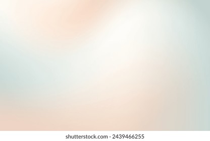 Minimal fluid gradient background. Blurred wave pastel color earth tone green, pink, red, orange,  white. Vector illustration