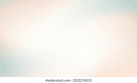 Minimal fluid gradient background. Blurred wave pastel color earth tone green, pink, red, orange, white. Vector illustration