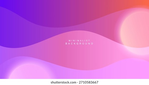 Fondo de gradiente púrpura rosa fluido mínimo.