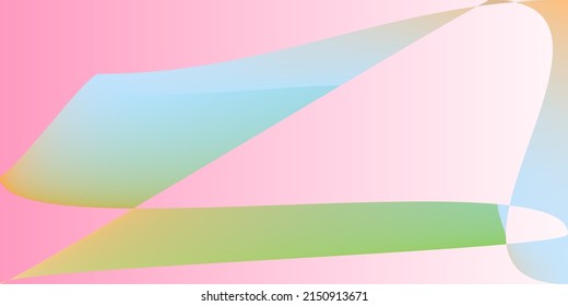 La Tecnología Mínima De Fluidos Forma Malla De Gradiente Rosa. Color Neon Multicolor Fondo dinámico de moda. Moderna Capas Suave Superficie Futurista Suave. Ilustración psicodélica del Pastel Digital Arcoiris.