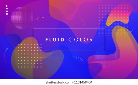 Minimal fluid vibrant color gradient bubbles float shapes lines, dynamic colorful abstract wallpaper, headline vector template, business futuristic trendy design concept, banner app interface 1 screen