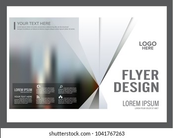 Minimal flyer design template. Annual Report Leaflet cover Brochure Layout. Presentation Modern background. illustration vector in A4 size