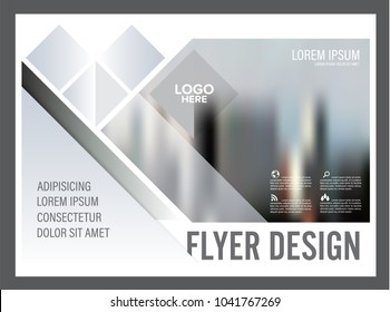 Minimal flyer design template. Annual Report Leaflet cover Brochure Layout. Presentation Modern background. illustration vector in A4 size