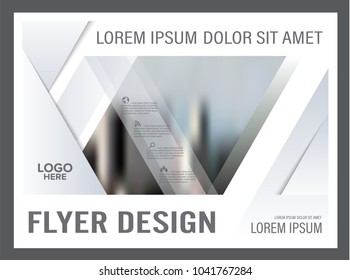 Minimal flyer design template. Annual Report Leaflet cover Brochure Layout. Presentation Modern background. illustration vector in A4 size