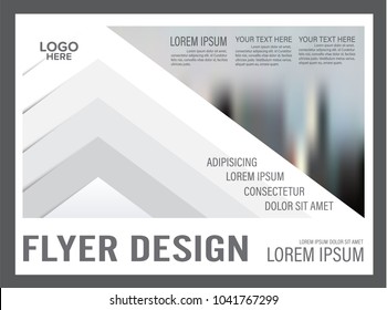 Minimal flyer design template. Annual Report Leaflet cover Brochure Layout. Presentation Modern background. illustration vector in A4 size