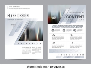 Minimal flyer design template. Annual Report Leaflet cover Brochure Layout. Presentation Modern background. illustration vector in A4 size