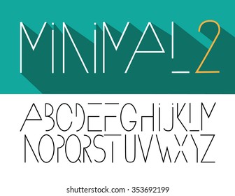 Minimal Font 2 Symbol Icon Alphabet A Through Z EPS 10 Vector. Alternative Letters To Minimal Font 122293396. Mix And Match.