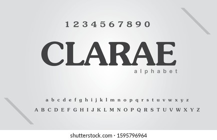 Minimal font creative modern alphabet. Urban fashion modern fonts set. vector illustration