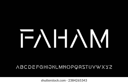 Minimal font creative modern alphabet. Typography with dot regular and number. minimalist style fonts set. vector illustration