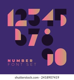 Minimal font creative modern alphabet. Typography minimalist style set. Vector illustration